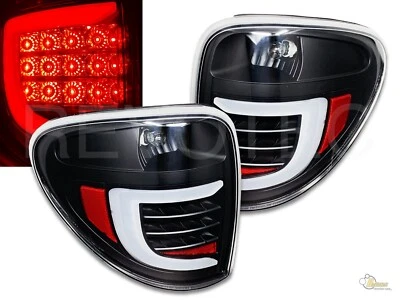 Luces traseras LED negras para 04 05 06 07 Dodge Caravan Chrysler Town & Country Foto 1 de 4