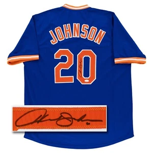 Howard Johnson Signed Jersey (JSA COA) New York Mets Custom Blue Baseball - Picture 1 of 7