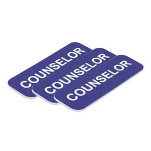 Consejero 1 x 3" Nombre Etiqueta/Insignia, (Paquete de 3) - Imagen 1 de 25