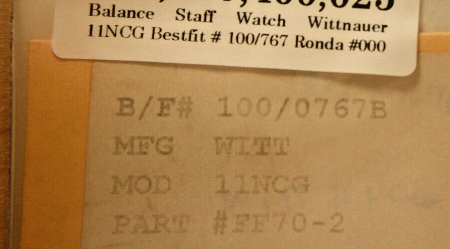 Reloj suizo balance staff wittnauer 11ncg bestfit 100/767 Foto 1 de 1