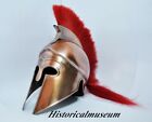 Griechischer korinthischer Helm rote Federrüstung mittelalterliche Wikinger...