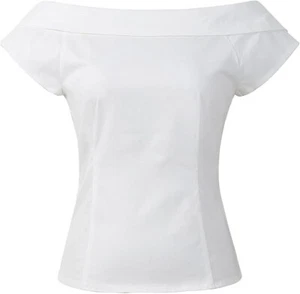 Top de mujer vintage retro Cordelia fuera del hombro Pinup Rockabilly años 50 - Imagen 1 de 2