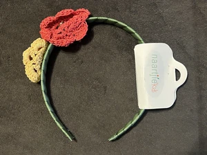 NWT Naartjie Leona Headband ~ One Size ~  Color ~ Creek Olive Mustard Orange/Red - Picture 1 of 4