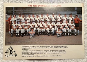 1983 Evansville Triplets Original Team Photo Bob Melvin Detroit Tigers Farm Club - Picture 1 of 5