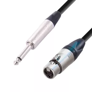 DG Systems - 3p Female XLR Mono Cannon Jack Cable, Neutrik Connectors - Picture 1 of 2