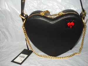 NWT DKNY HEART OF NY SHOULDER BAG Black - Picture 1 of 7
