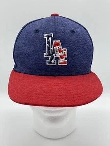 New Era Los Angeles Dodgers 59FIFTY Stars & Stripes July 4th Fitted Size 7 Hat - Picture 1 of 11