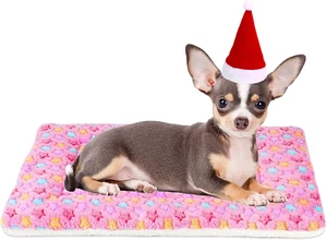 Dog Bed Crate Pad Ultra Soft Pet Bed with Cute Star Print Washable Crate Mat for - Picture 1 of 12