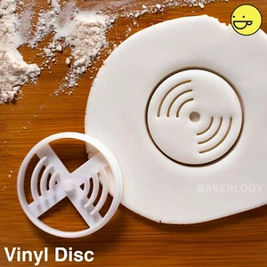 Vinyl Disc cookie cutter | record player turntable classic retro musician music - Picture 1 of 4