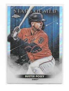 2022 Topps Chrome Serie 1 Buster Posey Estrellas de MLB - SF GIANTS - #SMLBC-18 - Imagen 1 de 1