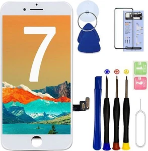 Display Für Apple iPhone 7 LCD Touch Screen Bildschirm Komplett Vormontiert Weiß - Bild 1 von 6