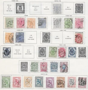 27 Finland Stamps from Quality Old Antique Album 1875-1918 - Picture 1 of 1