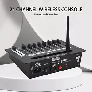 wireless 24 channel 2.4G dmx 512 controller battery console for dj stage light - Picture 1 of 15