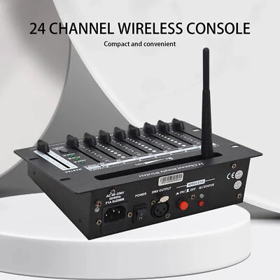 wireless 24 channel 2.4G dmx 512 controller battery console for dj stage light - Image 1 of 4