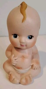 Vintage Kewpie Doll Blue Eyed Baby Powder Shaker Nursery Decorative Figurine  - Picture 1 of 7