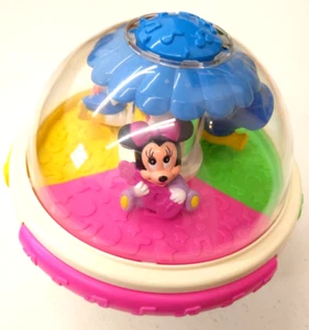 Disney Baby Mickey Mouse Donald Duck Minnie Musical Toy Lights Carousel Vintage - Picture 1 of 7