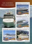 Togo - 2019 Cruise Ships on Stamps - 4 Stamp Sheet - TG190227a