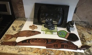 Vintage Inuit Hand Carved Stone Frog Seal North West Coast Folk Art Rare Fetish - Picture 1 of 12