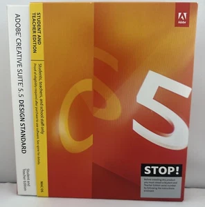 Adobe Creative Suite 5.5 Design Standard Mac OS Student & Teacher W/ Serial C51 - Picture 1 of 10