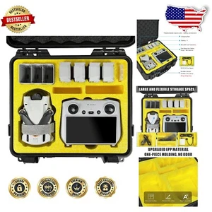 Waterproof Hard Case for DJI Mini 3/3 Pro - Includes Props Strap & MicroSD Case - Picture 1 of 9