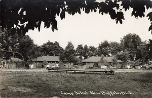 Camp Sokol New Buffalo Michigan USA Verteidiger Echt Foto Postkarte - Bild 1 von 2