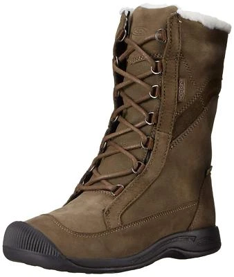 BOTAS DE NIEVE KEEN Reisen INVIERNO Encaje WP IMPERMEABLES AISLADAS Cuero Mujer Talla 5 Foto 1 de 4