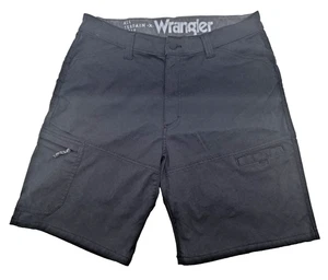 Wrangler Outdoor Black All Terrain Cargo Shorts Sz 36 - Utility, Hiking, Casual - Picture 1 of 12