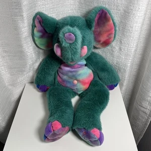 Zany Brainy Elephant Zoolennium Plush Stuffed Zoo Animal 1999 Vintage 18in - Picture 1 of 6