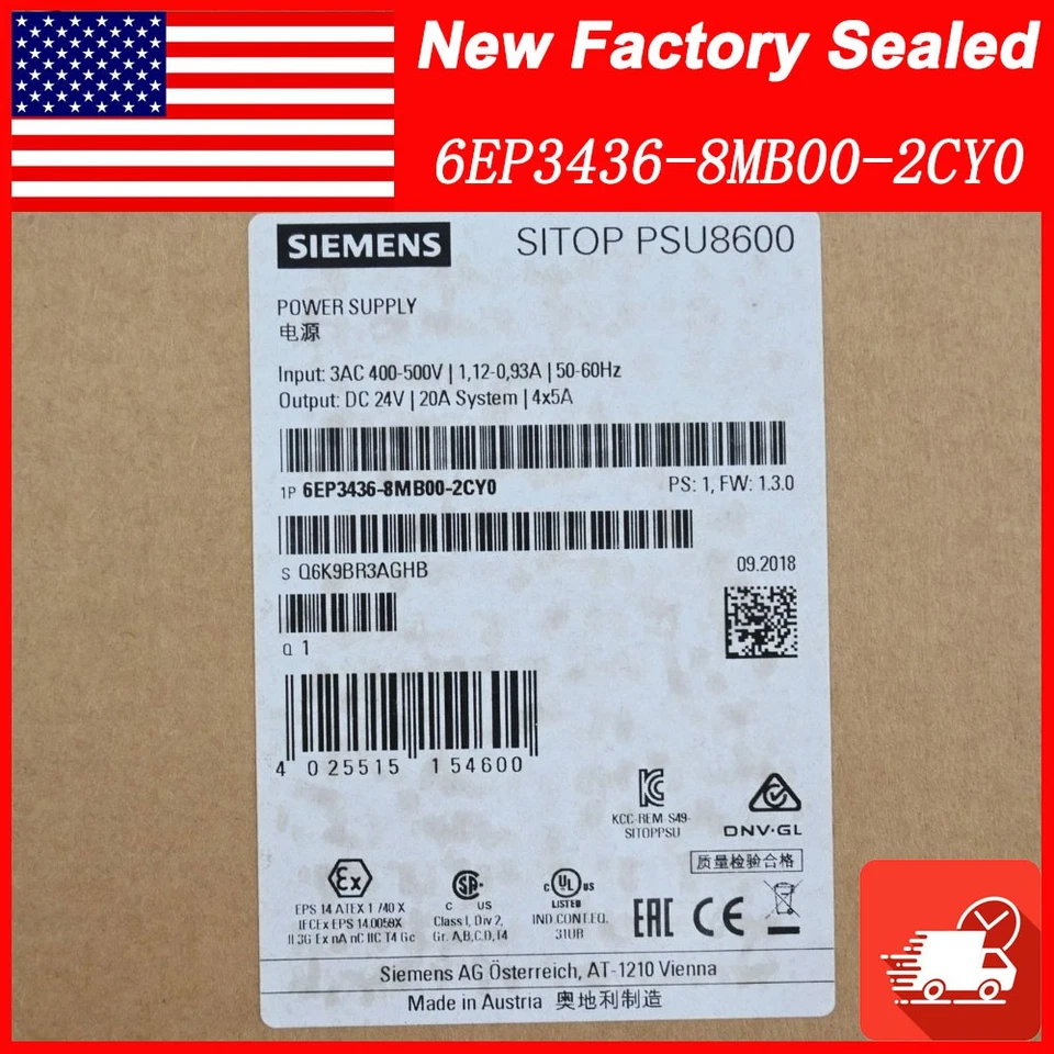 1PC Brand New Siemens 6EP3 436-8MB00-2CY0 Free Ship 6EP3436-8MB00-2CY0 US Stock - Image 1 of 2