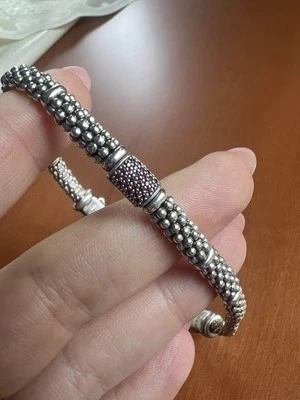 Lagos Muse Pink Sapphire Bracelet Size 7 Foto 1 de 3