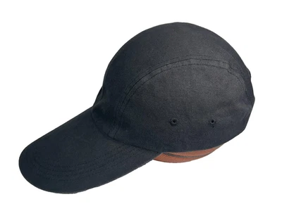 JAXON Black EXTRA-LONG-BILL FISHING HAT Summer Sun Hike Baseball Cap SANDLOT FAN - Imagem 1 de 4