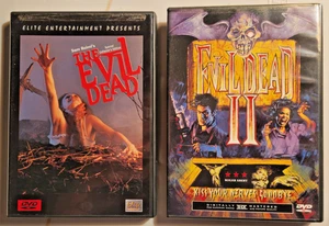 THE EVIL DEAD 1 & 2 1982/87 ANCHOR BAY DVDS Sam Raimi Bruce Campbell NM Classics - Picture 1 of 8