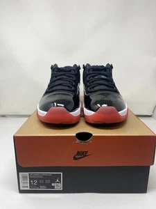 Jordan 11 Retro Low 'Bred' Men's Shoes Black/Varsity Red-White FV5104-006 - Picture 1 of 8