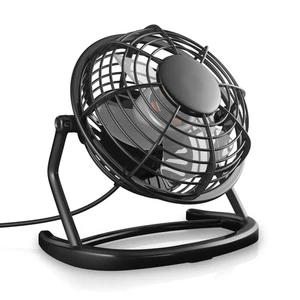 CSL Mini USB-Ventilator Tischventilator Kunststoff 360° Neigbar Schwarz - Bild 1 von 5