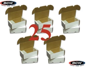 25 Storage / Shipping Boxes BCW 400 Count Cardboard Baseball Sport Trading Card - Picture 1 of 7