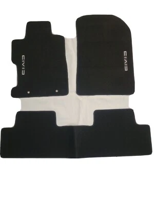 Alfombrilla alfombrillas negras de nailon con emblema V para Honda Civic 2 4 puertas 06-11 Foto 1 de 4