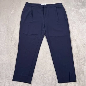 Everlane Dress Pants Womens Size 12 Blue Ankle Tapered Leg Formal Workwear Wool - Picture 1 of 14