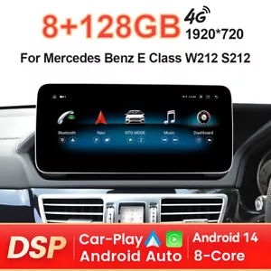 10,25" Android 14 Autoradio CarPlay 128G Für Mercedes-Benz E-Klasse W212 NTG 4.0 - Bild 1 von 16