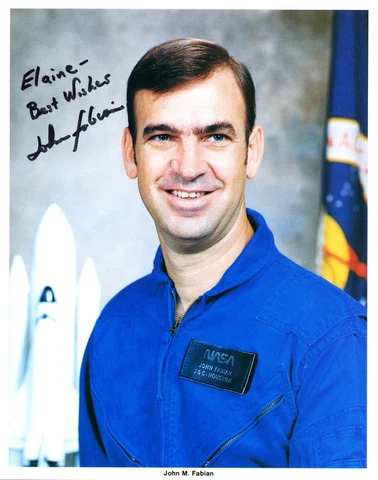 Shuttle Astronaut JOHN M. FABIAN Signed Photo Cover