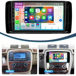 4+64G Android 13 radio de coche GPS Carplay para Mercedes Benz Clase R W251 2005-2017 - Imagen 1 de 23