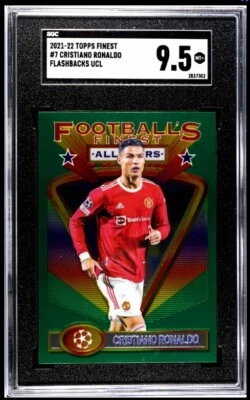2021-22 Topps Finest Flashbacks UCL #7 Cristiano Ronaldo SGC 9.5 - Bild 1 von 2