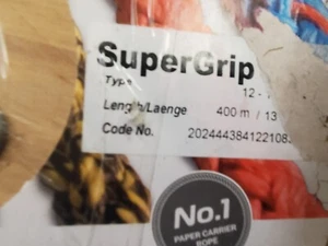Teufelberger Super Grip Typ 12-1/2" Faserseil GMBH, Papierträgerseil, 150 Fuß - Bild 1 von 5