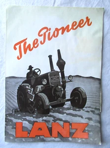 Lanz Bulldog Pioneer Rohöltraktor Prospekt Poster - Bild 1 von 4