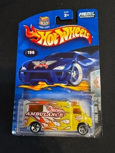 Hot Wheels 2003 Final Run AMBULANCE Yellow & Silver w/5s wheels (2/12) - Picture 1 of 2
