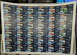 THE LOYAL SUBJECTS Hot Wheels UNCUT Sheet Signed from SDCC FANJAM 2019 TLS - Picture 1 of 5