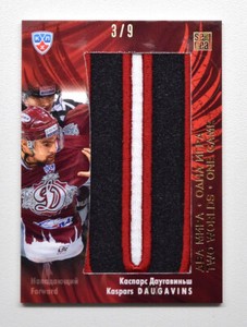 2013-14 KHL Gold Collection Letter Dinamo Riga #LOC-L15 Kaspars Daugavins 3/9