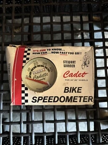 Vintage New Old Stock Cadette Bike Speedometer 753-CC Stewart Warner 24-26” Rare - Picture 1 of 7