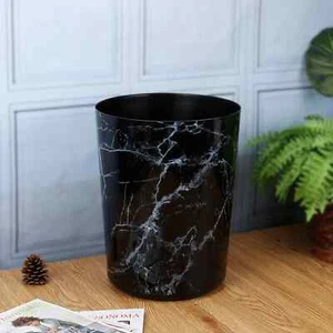 Mainstays 5 Gallon Plastic Trash Can, Durable Lightweight Waste Bin, Marble - Picture 1 of 38