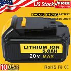For Dewalt 20V 20 Volt Max 5.0Ah Lithium Battery Dcb206-2 Dcb205-2 Dcb200-2