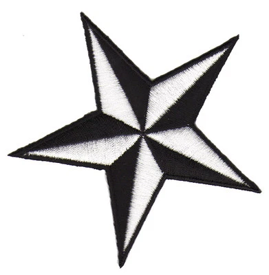 BP BRAUNERT PATCHES au83★Stern Aufnäher zum aufbügeln Bügelbild Bügelflicken Patch Star 8,5 x 8,5 cm